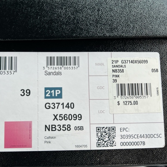 CHANEL PINK CALFSKIN INTERLOCKING CHARM GLADIATOR CHAIN STRAPPY DAD SANDAL 39 - Picture 11 of 11